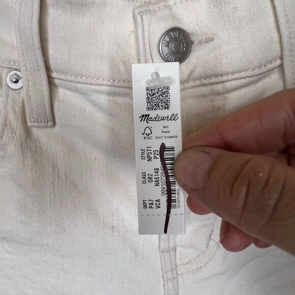 Madewell Womens Mid-Rise Perfect Vintage Jean Size 25P In Vintage Canvas NWT - Picture 6 of 10